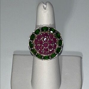 NWOT 925 India Sterling Silver Genuine Gemstone Ring
